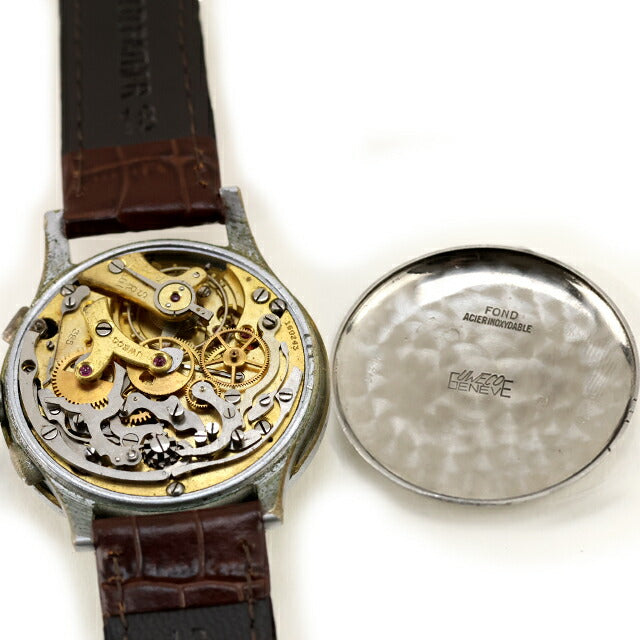 Used UWECO Compax Cal.385 Hand-wound Chronograph Universal Geneve Cal.385 Analog Watch Brand Men&