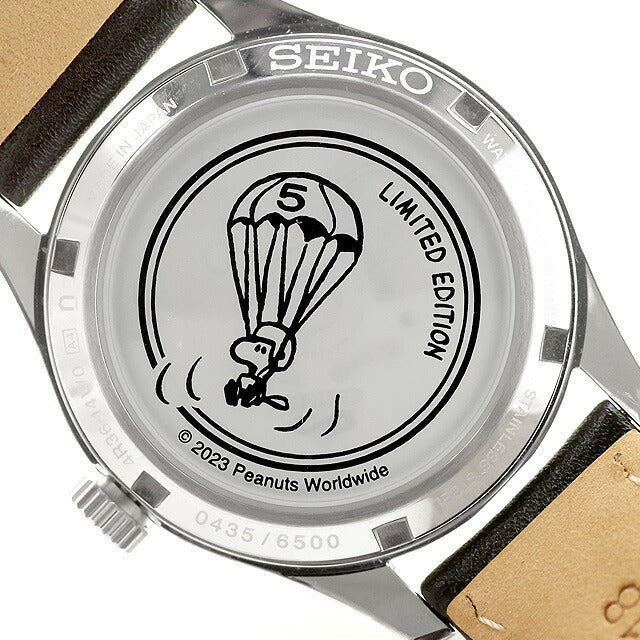 中古 セイコー SEIKO セイコー5スポーツ ピーナッツコラボ 限定モデル スヌーピー 4R36-14W0 SBSA235 アナログ 腕時計 ブランド メンズ UW-SJ-5S-00011