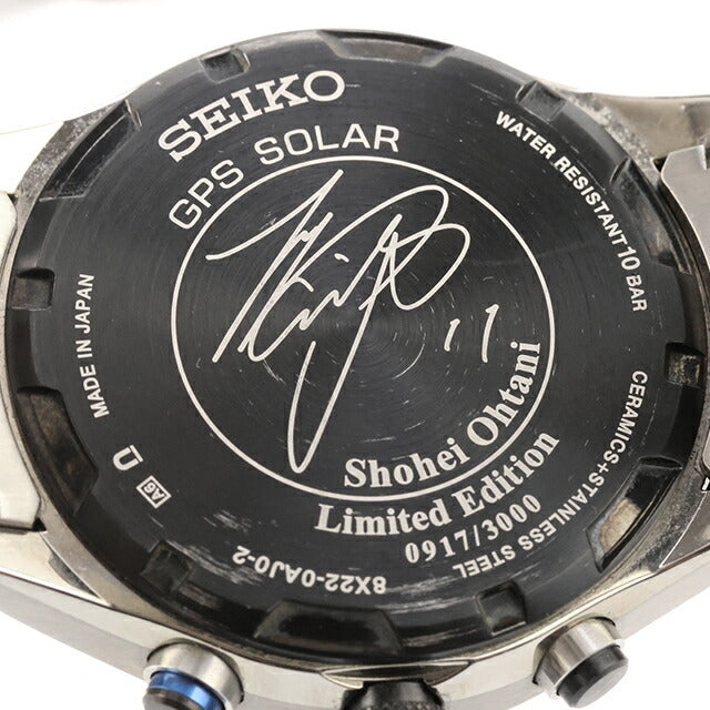 Used Seiko SEIKO Astron Otani Shohei Model Hokkaido Nippon Ham Fighters Limited Model SBXB119 Analog Watch Brand Men&