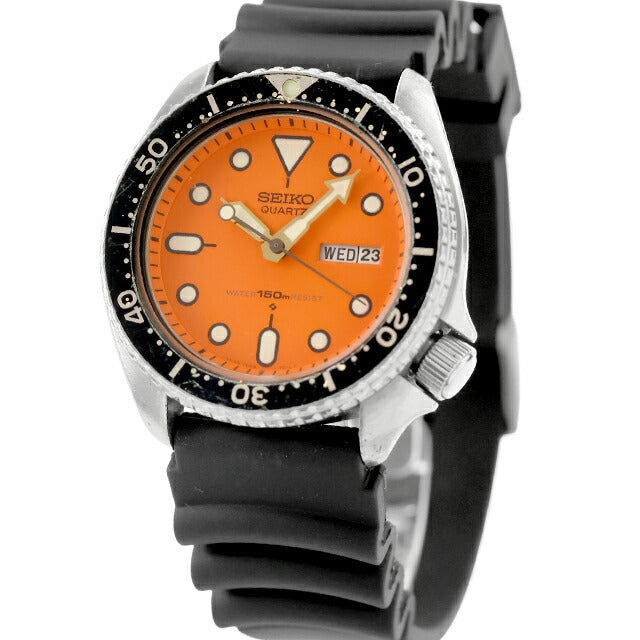 SEIKO ジャンク SEIKO セイコー ダイバーズウォッチ 中古 セイコー SEIKO ダイバーズウォッチ 150m オレンジ 7548 オールド