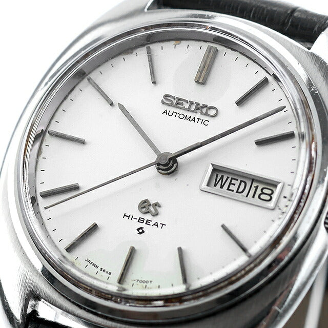 中古 ベルト未使用 セイコー SEIKO グランドセイコー 56GS ハイビート Cラインケース メダリオンあり 5646-7000 アナログ 腕時計 メンズ UW-SJ-GS-00007