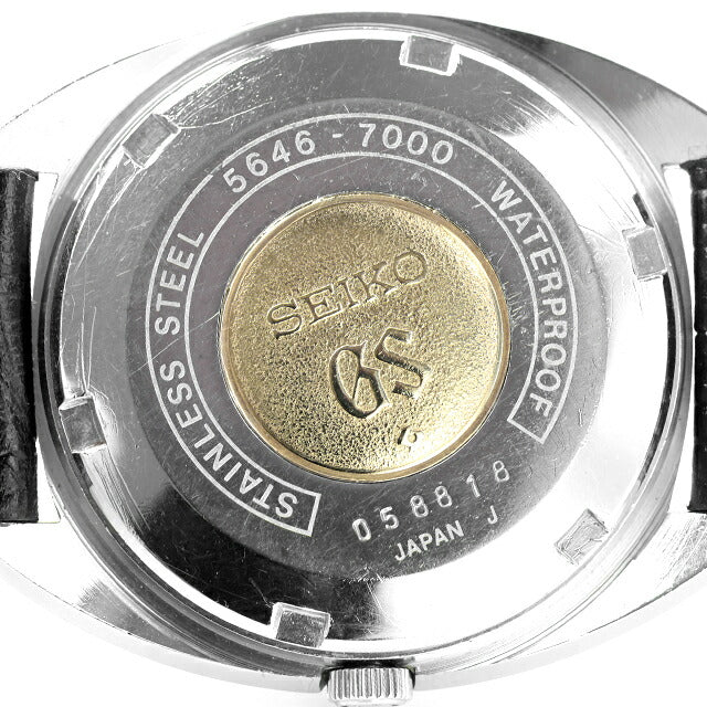 中古 ベルト未使用 セイコー SEIKO グランドセイコー 56GS ハイビート Cラインケース メダリオンあり 5646-7000 アナログ 腕時計 メンズ UW-SJ-GS-00007