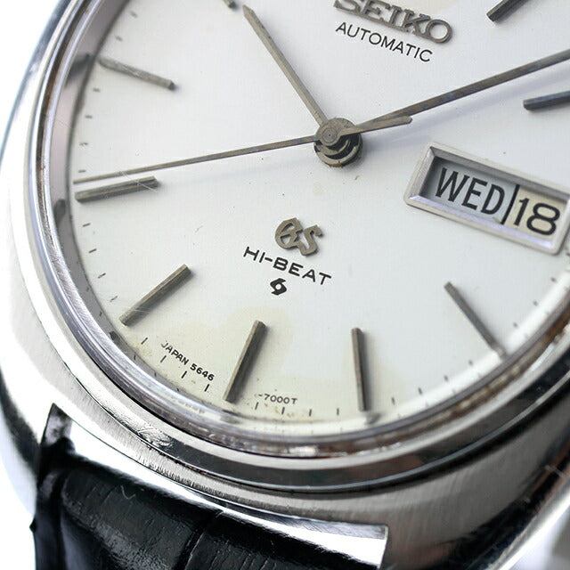 中古 ベルト未使用 セイコー SEIKO グランドセイコー 56GS ハイビート Cラインケース メダリオンあり 5646-7000 アナログ 腕時計 メンズ UW-SJ-GS-00007