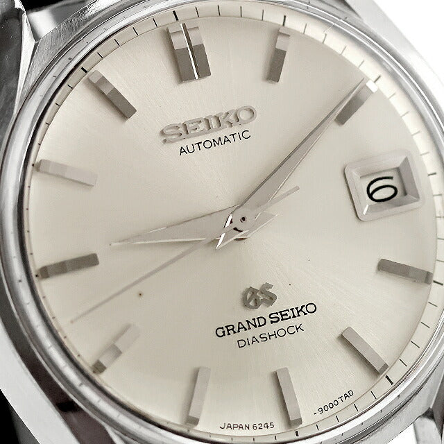 中古 OH済 セイコー SEIKO グランドセイコー 62GS デイト 初期型 獅子メダリオン 1966年製 アナログ 腕時計 ブランド メンズ シャンパンゴールド ブラック UW-SJ-GS-00015