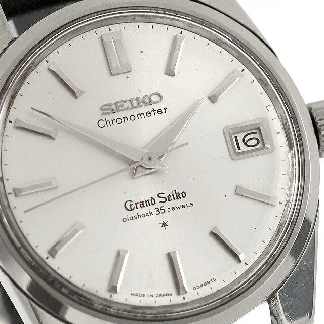 中古 OH済 セイコー SEIKO グランドセイコー セルフデーター セカンドモデル クロノメーター 獅子 1964年製 社外リューズ 43999 腕時計 メンズ UW-SJ-GS-00024