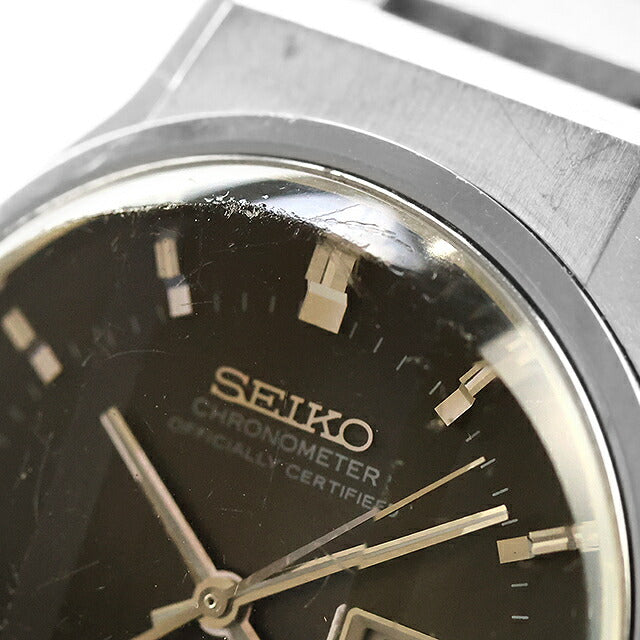 Used Overhauled Seiko SEIKO King Seiko Chronometer 56 Series Genuine Bracelet High Beat Gray Gradation 5626-7170 Watch Men&
