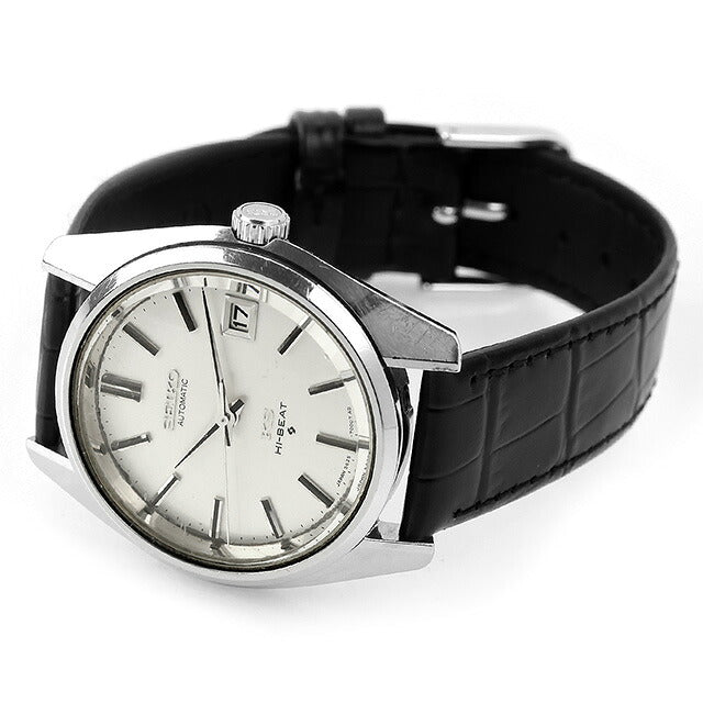中古 セイコー SEIKO キングセイコー 56KS ハイビート 1969年製 ワンピースケース アナログ 腕時計 ブランド メンズ シルバー ブラック UW-SJ-KS-00008