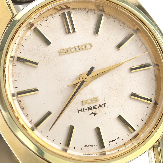 二手精工 SEIKO King Seiko 45KS 高跳速非日期手动上链 1971 模拟手表品牌男士 UW-SJ-KS-00013