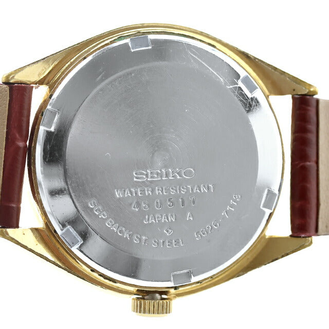 中古 セイコー SEIKO キングセイコー 56KS ハイビート デイデイト 1974年製 5626-7113 アナログ 腕時計 ブランド メンズ ホワイト レッド UW-SJ-KS-00025