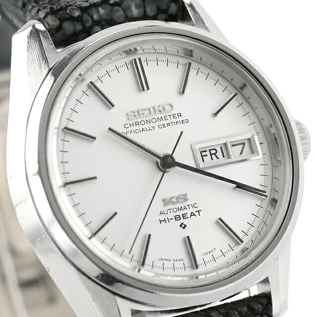 中古 OH済 セイコー SEIKO キングセイコー 56KS クロノメーター デイデイト 1971年3月製 昭和46年 5626-7040 アナログ 腕時計 ブランド メンズ UW-SJ-KS-00030