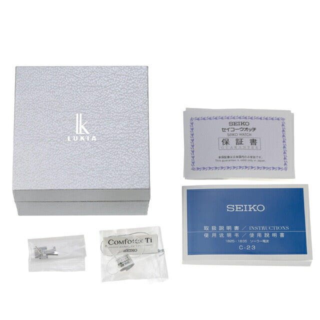 中古 セイコー SEIKO ルキア I COLLECTION 限定 チタン アイコレクション 電波ソーラー SSQV083 アナログ 腕時計 ブランド メンズ UW-SJ-LK-00003