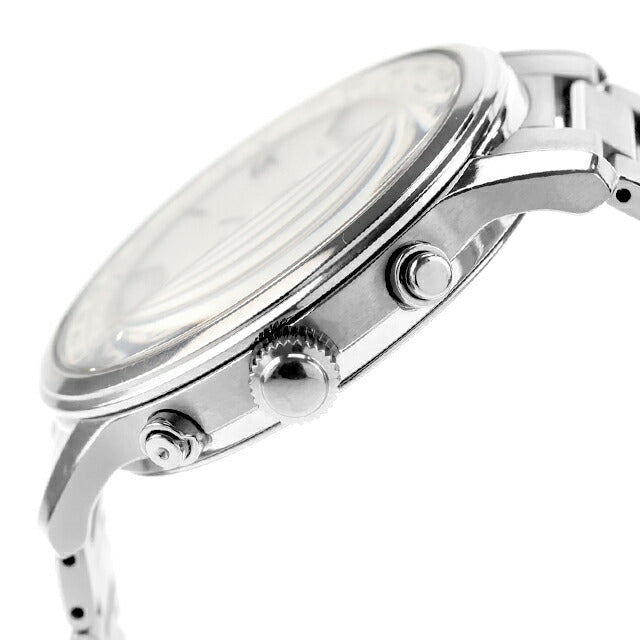 中古 セイコー SEIKO ブライツ ソーラー電波 薄型 クラシック SAGZ095 アナログ 腕時計 ブランド メンズ ホワイト 白 UW-SJ-OT-00024