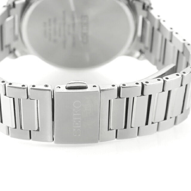 中古 セイコー SEIKO ブライツ ソーラー電波 薄型 クラシック SAGZ095 アナログ 腕時計 ブランド メンズ ホワイト 白 UW-SJ-OT-00024