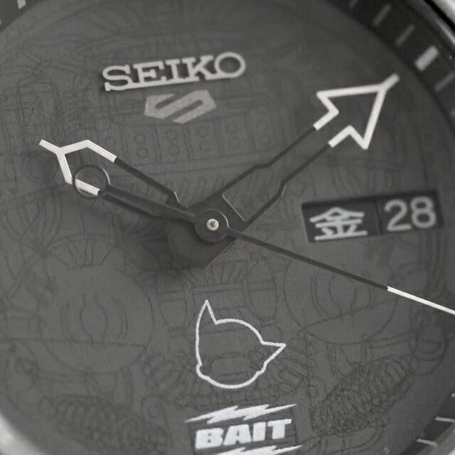 Used Serial No. 001 Seiko SEIKO 5 Sports Astro Boy BAIT Collaboration 2000 pieces limited SBSA147 Analog Watch Brand Men&