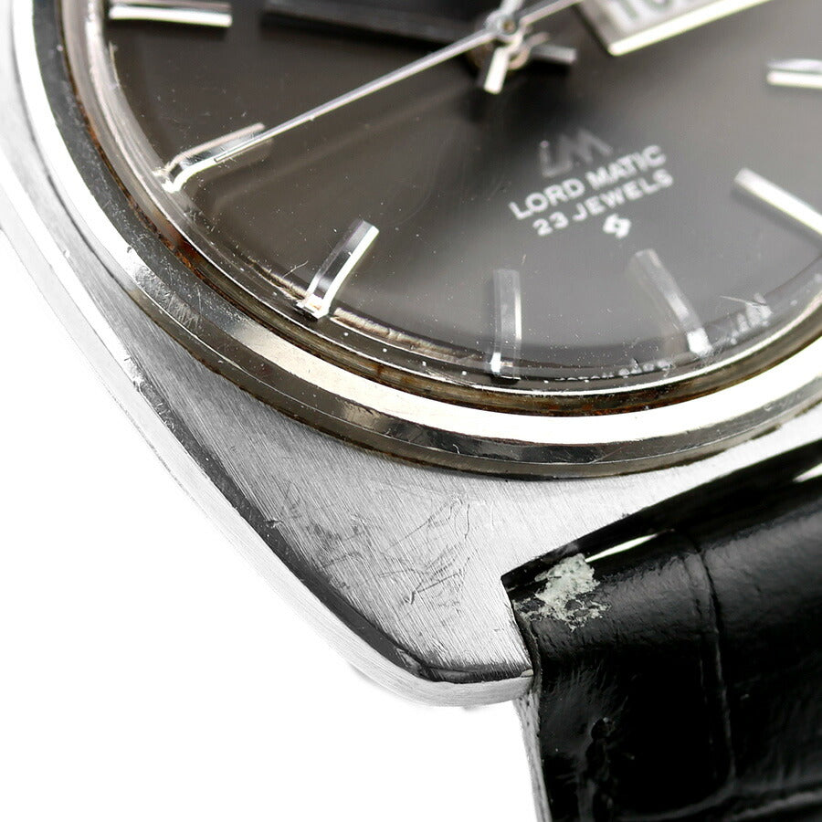 中古 セイコー SEIKO ロードマチック LM Lord Matic 23石 1970年6月製 クッションケース 5606-7130 アナログ 腕時計 ブランド メンズ UW-SJ-OT-00033