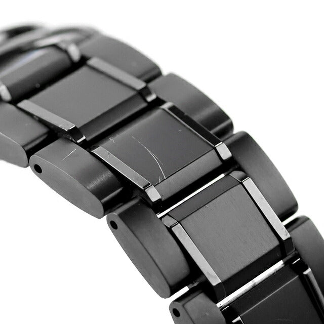 中古 セイコー SEIKO セイコーセレクション ソーラー電波 チタン 薄型 オールブラック SBTM343 アナログ 腕時計 ブランド メンズ ブラック UW-SJ-OT-00063