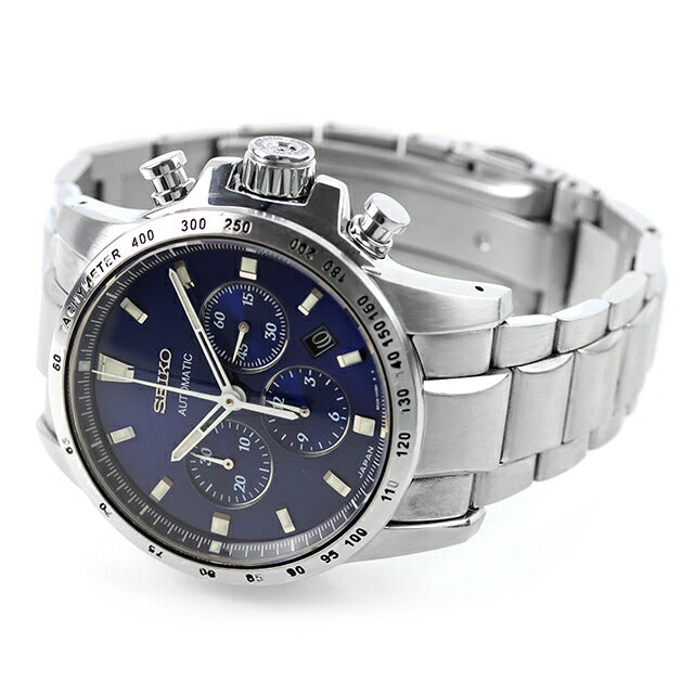 中古 セイコー SEIKO ブライツ フェニックス 自動巻きクロノグラフ ハイビート 8振動 SAGK007 アナログ 腕時計 ブランド メンズ ブルー UW-SJ-OT-00065