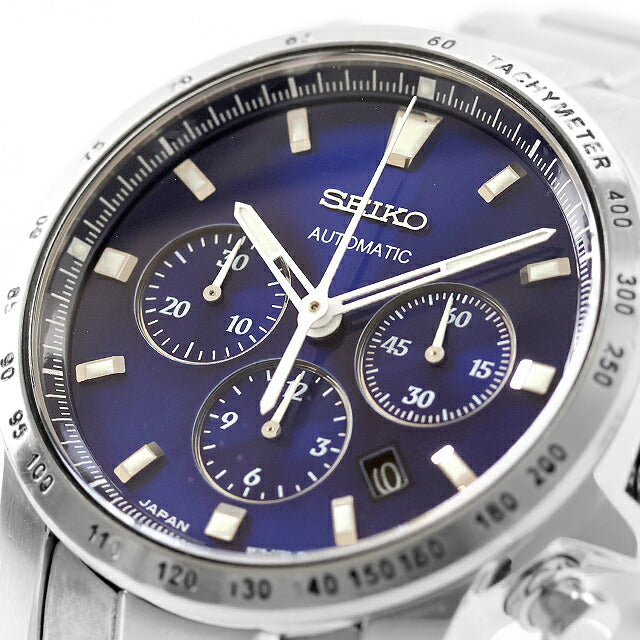 中古 セイコー SEIKO ブライツ フェニックス 自動巻きクロノグラフ ハイビート 8振動 SAGK007 アナログ 腕時計 ブランド メンズ ブルー UW-SJ-OT-00065