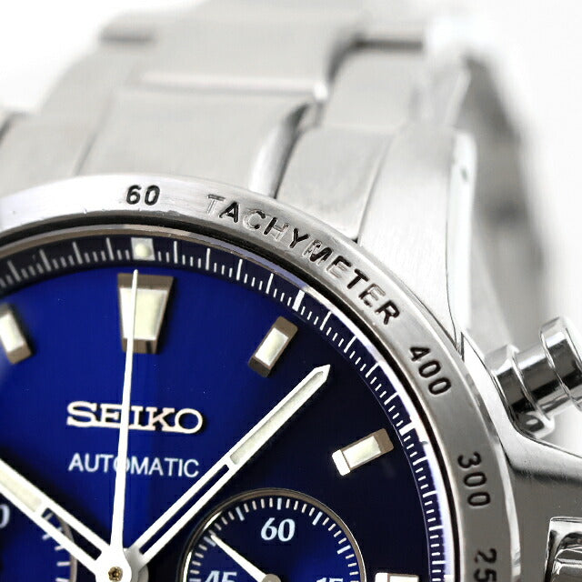 中古 セイコー SEIKO ブライツ フェニックス 自動巻きクロノグラフ ハイビート 8振動 SAGK007 アナログ 腕時計 ブランド メンズ ブルー UW-SJ-OT-00065