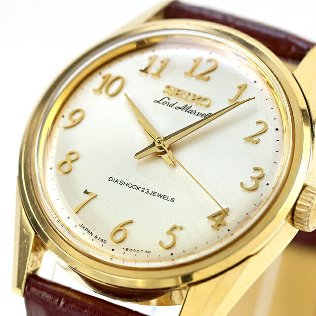 中古 セイコー SEIKO ロードマーベル 全数字 フルアラビア シーホース 防水側 5740-8000 1966年製 アナログ 腕時計 ブランド メンズ UW-SJ-OT-00068