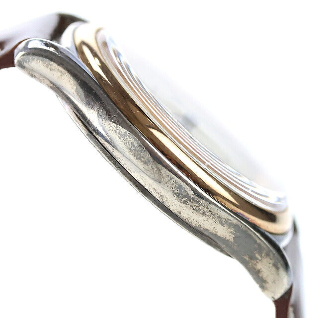 中古 OH済 セイコー SEIKO ローレル 復刻 手巻き 4S24-0030 K18PGベゼル SV925 スターリング 銀無垢 1995年10月製 4S24-0030 アナログ 腕時計 ブランド メンズ UW-SJ-OT-00086
