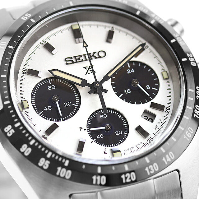 中古 セイコー SEIKO PROSPEX SPEEDTIMER プロスペックス スピードタイマー ソーラー クロノ パンダ SBDL085 多針アナログ 腕時計 ブランド UW-SJ-PX-00033