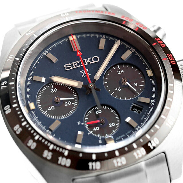 中古 セイコー SEIKO PROSPEX SPEEDTIMER プロスペックス スピードタイマー ソーラー クロノ 青黒 SBDL087 多針アナログ 腕時計 メンズ UW-SJ-PX-00034