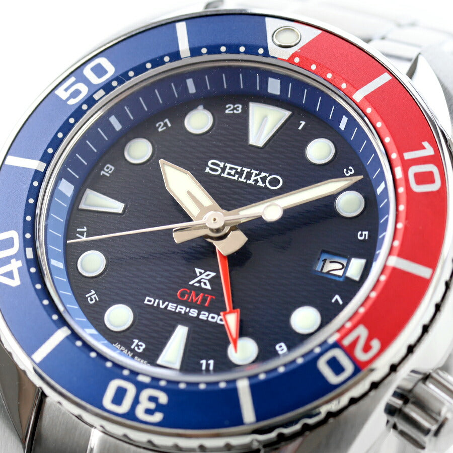 中古 セイコー SEIKO プロスペックス ダイバースキューバ ソーラーダイバーズ スモウ SUMO GMT SBPK005 アナログ 腕時計 ブランド メンズ UW-SJ-PX-00038