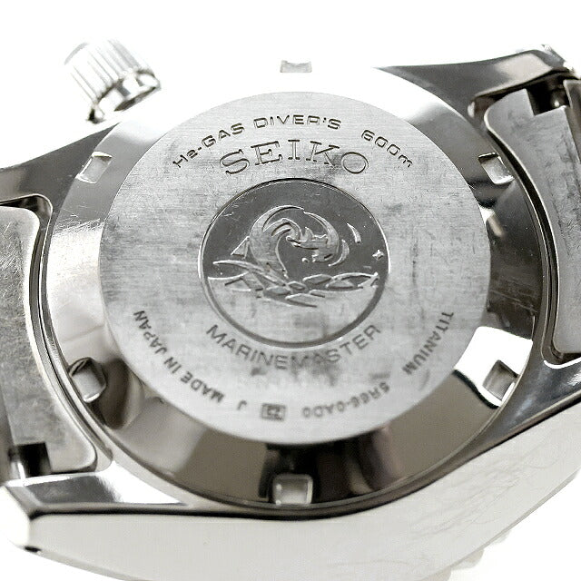 Used Manufacturer Overhauled Seiko SEIKO Prospex Spring Drive Marine Master 600m Diving Titanium SBDB001 Watch Men&