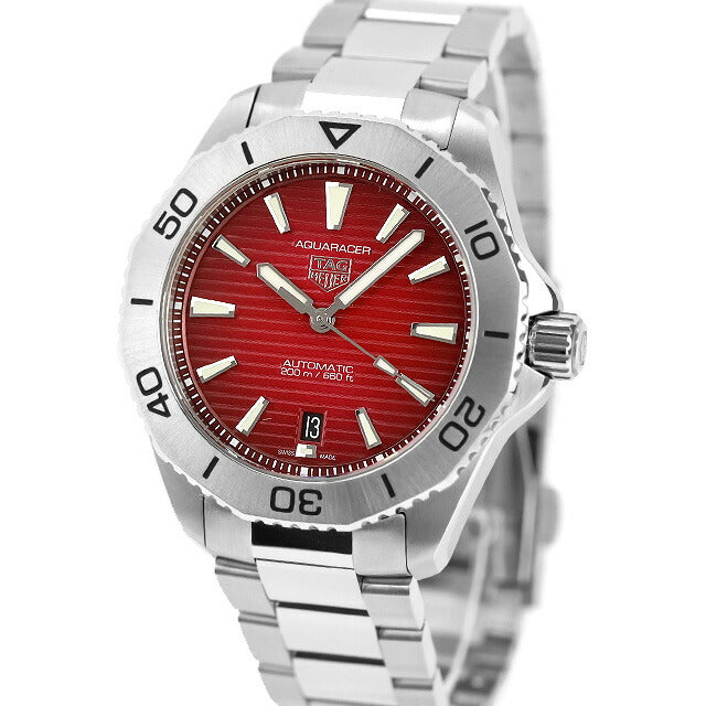 中古 美品 タグ・ホイヤー TAG Heuer アクアレーサー プロフェッショナル200 ルビーレッド オートマティック WBP2114.BA0627 腕時計 メンズ UW-TH-AR-00003