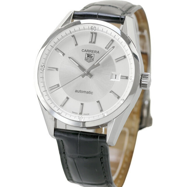 中古 タグ・ホイヤー TAG Heuer カレラ キャリバー5 シンプル デイト 自動巻き 純正ベルト付属 WV211A-0 アナログ 腕時計 ブランド メンズ UW-TH-CR-00003