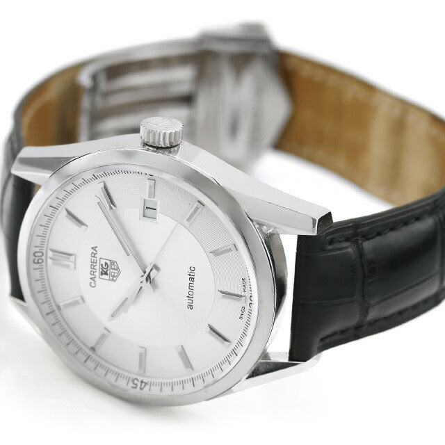中古 タグ・ホイヤー TAG Heuer カレラ キャリバー5 シンプル デイト 自動巻き 純正ベルト付属 WV211A-0 アナログ 腕時計 ブランド メンズ UW-TH-CR-00003