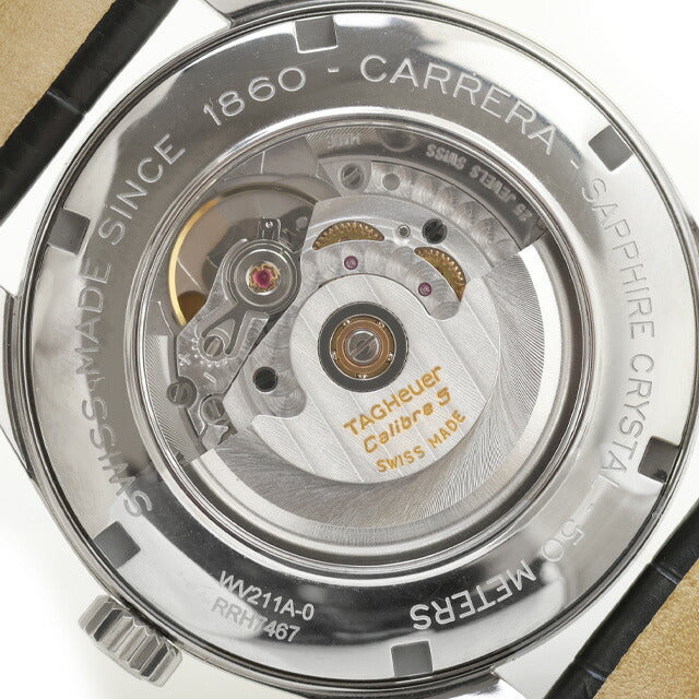 中古 タグ・ホイヤー TAG Heuer カレラ キャリバー5 シンプル デイト 自動巻き 純正ベルト付属 WV211A-0 アナログ 腕時計 ブランド メンズ UW-TH-CR-00003