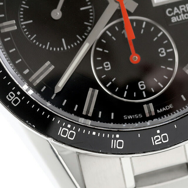 中古 仕上げ済 タグ・ホイヤー TAG Heuer カレラ キャリバー16 デイデイト 自動巻きクロノグラフ CV201AH.BA0725 アナログ 腕時計 ブランド UW-TH-CR-00004