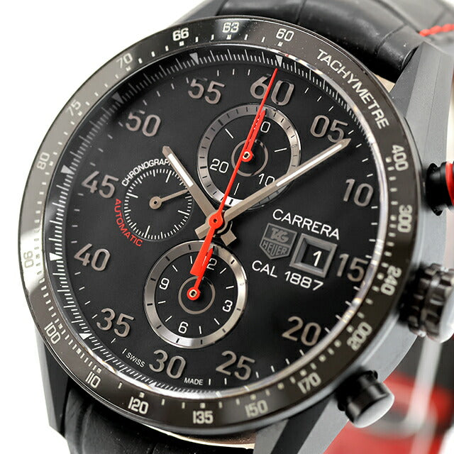 中古 美品 タグ・ホイヤー TAG Heuer カレラ キャリバー1887 自動巻きクロノグラフ CAR2A80.FC6237 アナログ 腕時計 ブランド メンズ UW-TH-CR-00005