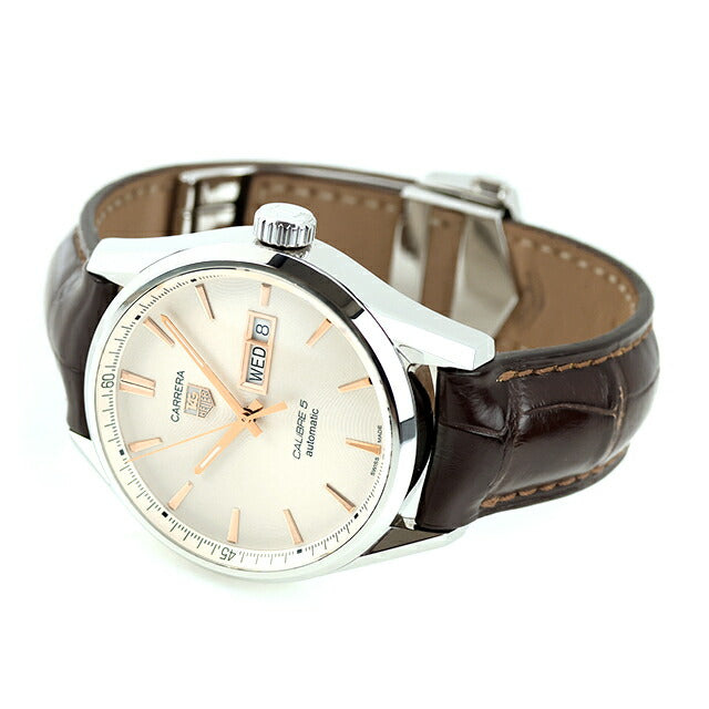 中古 仕上げ済 タグ・ホイヤー TAG Heuer カレラ キャリバー5 デイデイト 41mm 自動巻き WAR201D.FC6291 アナログ 腕時計 ブランド メンズ UW-TH-CR-00006