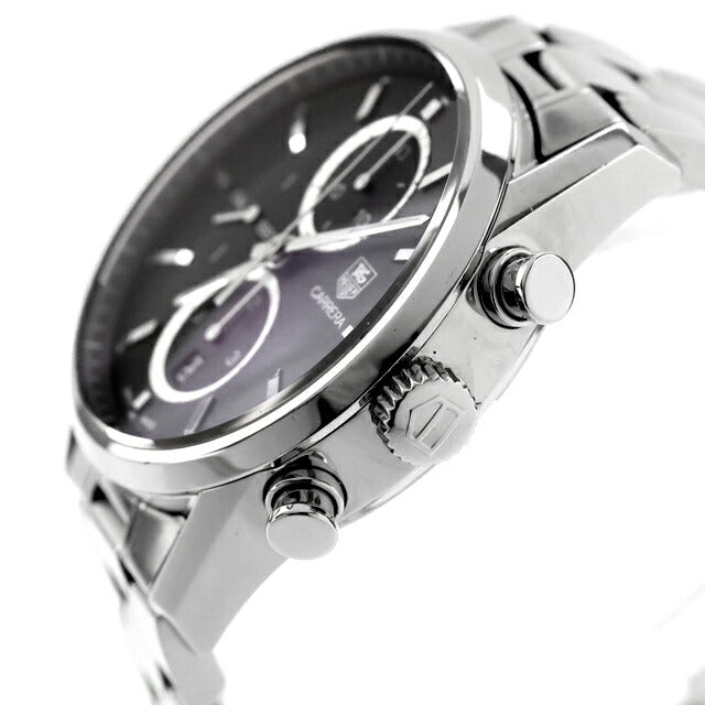 中古 タグ・ホイヤー TAG Heuer カレラ Cal.1887 自動巻きクロノグラフ CAR2110.BA0720 アナログ 腕時計 ブランド メンズ ブラック UW-TH-CR-00008