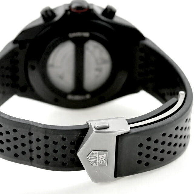 中古 タグ・ホイヤー TAG Heuer グランドカレラ キャリバー17 クロノグラフ CAV518B.FT6016 アナログ 腕時計 ブランド メンズ ブラック 黒 UW-TH-GC-00001