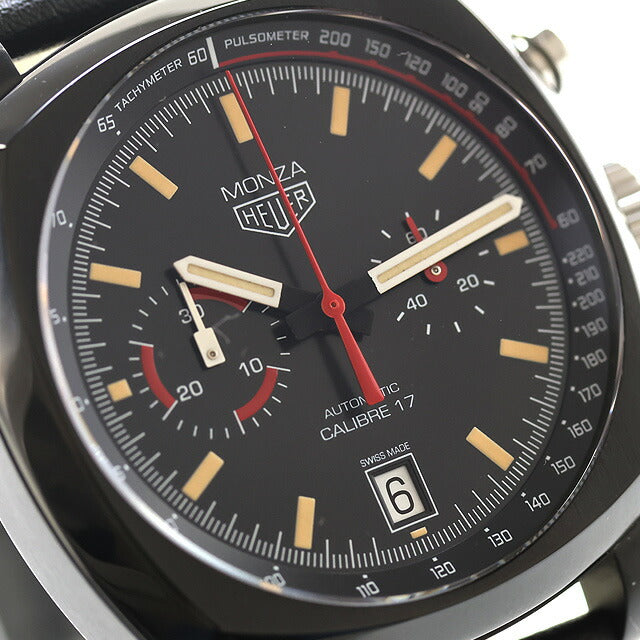 中古 美品 タグ・ホイヤー TAG Heuer モンツァ キャリバー17 自動巻きクロノグラフ 40周年記念モデル CR2080.FC6375 アナログ 腕時計 UW-TH-MZ-00001
