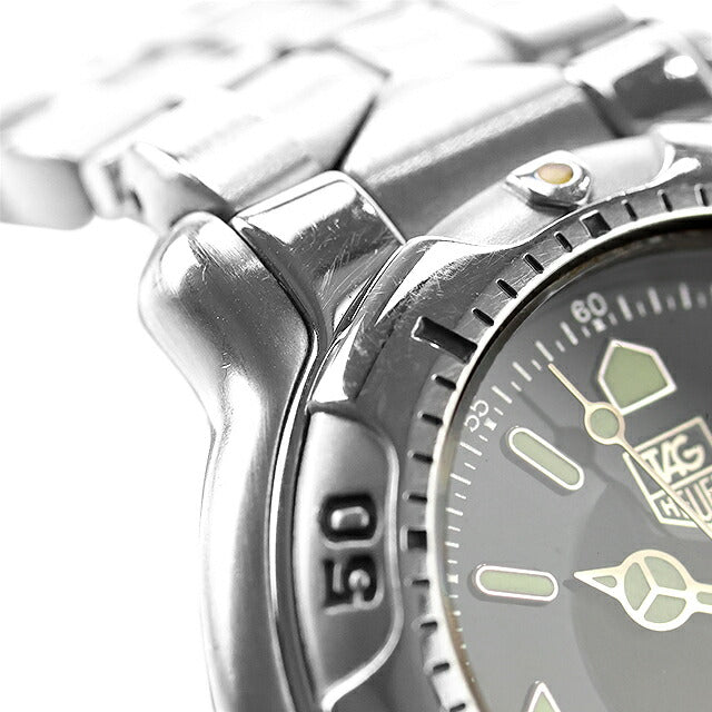 中古 タグ・ホイヤー TAG Heuer 6000シリーズ プロフェッショナル 200M デイト WH1116-K1 アナログ 腕時計 ブランド メンズ ブラック 黒 UW-TH-OT-00004
