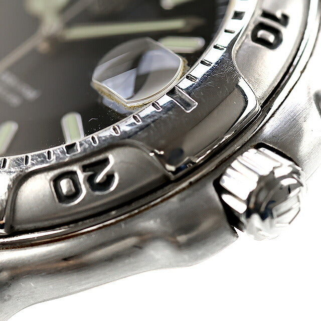中古 タグ・ホイヤー TAG Heuer 6000シリーズ プロフェッショナル 200M デイト WH1116-K1 アナログ 腕時計 ブランド メンズ ブラック 黒 UW-TH-OT-00004