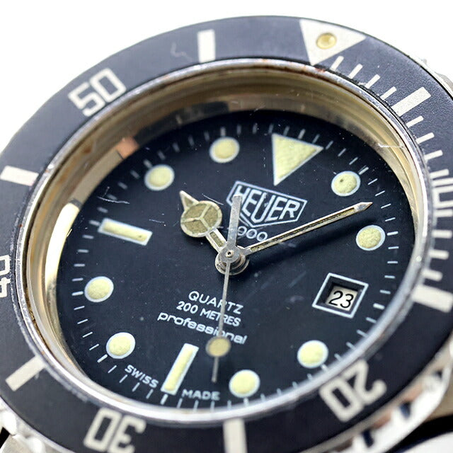 中古 タグ・ホイヤー TAG Heuer プロフェッショナル 1000 純正ブレス ボーイズサイズ ダイバー ヴィンテージ 980.015N アナログ 腕時計 UW-TH-OT-00008