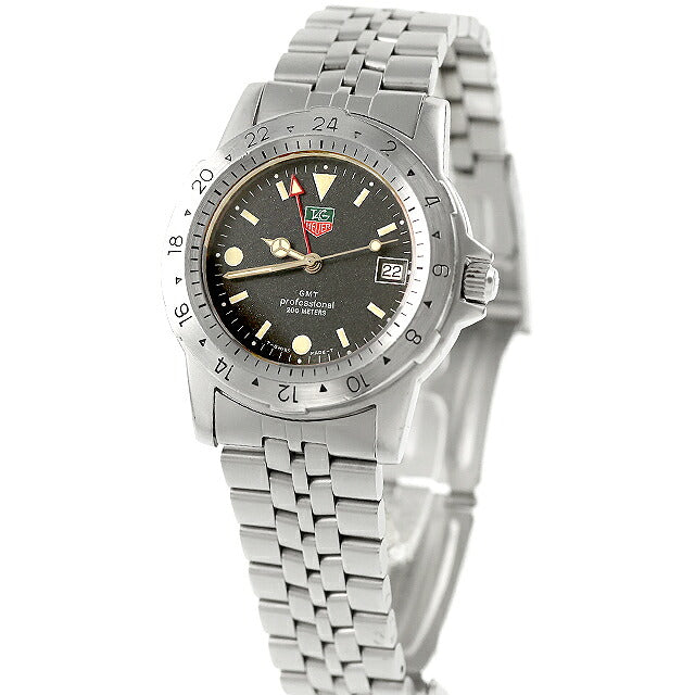 中古 タグ・ホイヤー TAG Heuer 1500シリーズ GMT プロフェッショナル クォーツ アナログ 腕時計 ブランド メンズ ブラック UW-TH-OT-00013