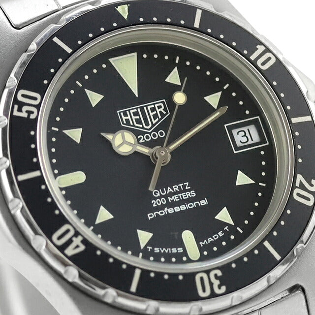 中古 OH済 タグ・ホイヤー TAG Heuer 2000シリーズ プロフェッショナル ダイバーズ プレタグ ホイヤー銘 973.013 アナログ 腕時計 ブランド メンズ レディース UW-TH-OT-00018