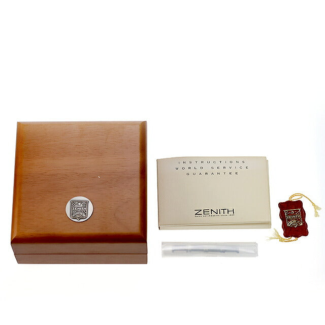 中古 ゼニス ZENITH ポートロワイヤル エリート スモールセコンド レクタンギュラー アナログ 腕時計 ブランド メンズ ブラック UW-ZE-EL-00001
