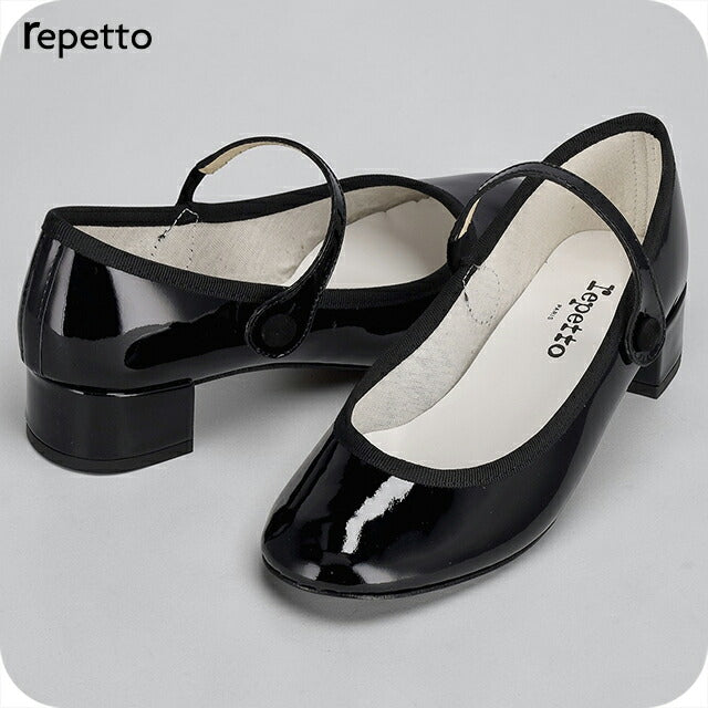 Repetto 正装鞋女式品牌 Repetto 皮革法国 V1413V 410 黑色鞋