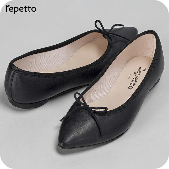 Repetto 正装鞋女式品牌 Repetto 皮革法国 V1556VE 410 黑色鞋