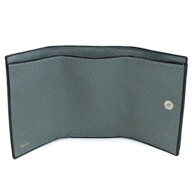 ヴァレクストラ 三折財布小銭入付き レディース ブランド VALEXTRA イタリア V8L26 ブルーグレー 財布 VLEV8L26041