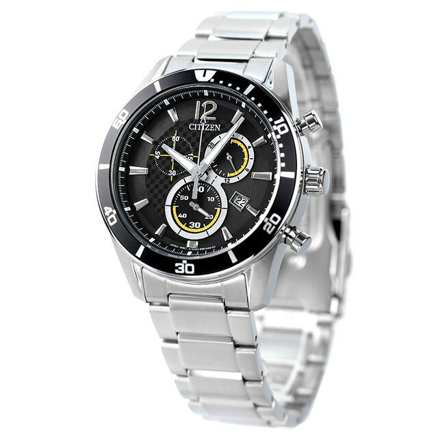 Citizen Collection Eco Drive Eco Drive观看品牌计时码表太阳能公民VO10-6742F模拟黑色VO10-6742F