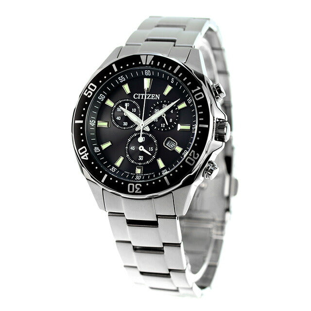 Citizen Collection Eco Drive Eco Drive观看品牌计时码表太阳能公民VO10-6771F模拟黑色VO10-6771F